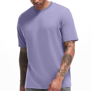 PK เสื้อยืดผู้ชายผ้าฝ้าย100% หรูหราปรับแต่งได้19สี250gsm ลำลองว่างเปล่า - Product Image 1