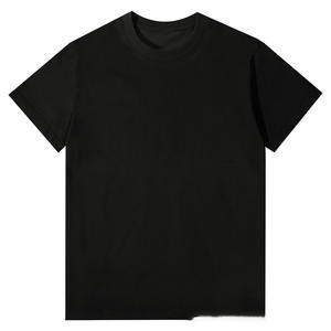 เสื้อยืดผู้ชายและผู้หญิงแบบถักน้ำหนัก 220 กรัม สำหรับฤดูร้อน ออกแบบลายปักพิมพ์โลโก้ตามสั่ง OEM สีพื้นเรียบง่าย คอไม่โปร่งแสง - Product Image 4