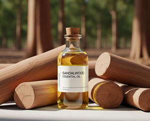 Aceite esencial de sándalo de etiqueta privada OEM 100%, álbum de Santalum puro para aceite Facial, suero de aromaterapia y Base de aceite para Barba - Product Image 3