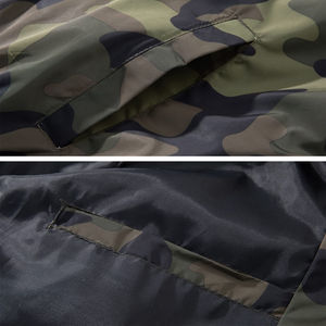 เสื้อแจ็คเก็ตบอมเบอร์ผู้ชายดีไซน์เฉพาะตัว มีฮู้ด กันน้ำ กันลม แห้งเร็ว ระบายอากาศ แขนปกติ รับสั่งทำพิเศษ ลดราคา - Product Image 5