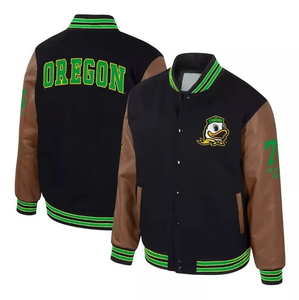 Blouson aviateur pour homme de qualité supérieure, fabriqué aux États-Unis, style baseball polyvalent, vêtements d'extérieur, broderie personnalisée, lettrage, personnalisation en gros - Product Image 1