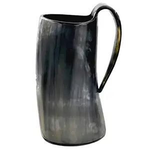 Luxury Horn Mug Medieval Beer Tankard | 20oz capacity | Highest Quality Horn Cup customize by hs husnain crafts
