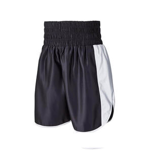 2024 último personalizado al por mayor hecho en fábrica de secado rápido pantalones cortos de boxeo para hombres elástico de cintura media patrón sólido sublimado ROPA DE LUCHA - Product Image 3