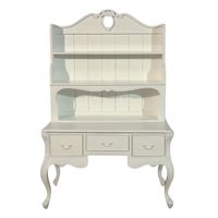 Bureau de reproduction antique avec hutch, bureau à monter soi-même avec bibliothèque, conçu pour le mobilier de bureau à domicile de style français