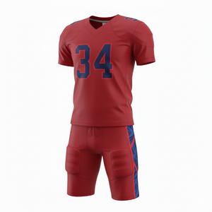 Short de football américain personnalisé 100% polyester sublimé, respirant, uniforme de jeu avec logo frontal, tailles plus grandes disponibles - Product Image 4