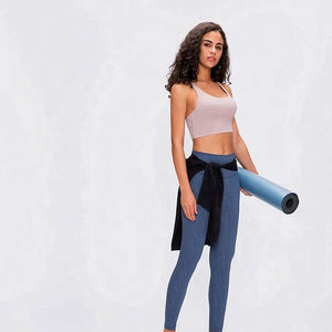 Soutien-gorge de sport sans manches pour femmes Offre Spéciale Compression respirante avec motif imprimé rembourré Couleur unie en tailles XS et XL - Product Image 3