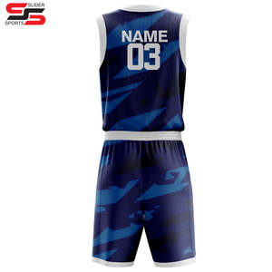 Maillots et shorts de basket-ball personnalisés professionnels confortables et respirants Tailles plus grandes Logo des joueurs de l'équipe de la ligue 100% polyester - Product Image 2
