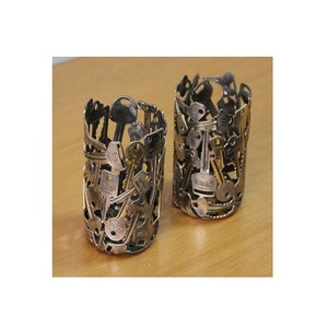 Bougeoir personnalisé de style cage en fer enduit de poudre de couleur or pour la décoration de la maison et du mariage, offre spéciale - Product Image 3