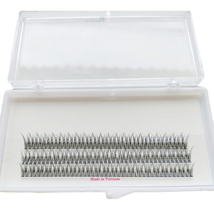 Extensiones de Pestañas de Pelo Sintético Natural Hechas a Mano, Estilo Cola de Pez, Sección Transversal en Abanico, Pestañas de Cola de Milano - Product Image 1