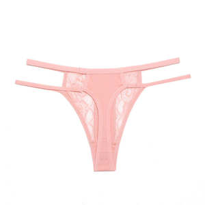 Braguitas de Encaje para Mujer OEM, Color Sólido, Transparentes, de Tiro Bajo, Ropa Interior - Product Image 3