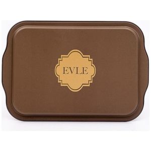 Grand plateau décoratif rectangulaire moderne de 215x316mm avec poignée rétro plateaux de service en marbre naturel pour aliments en forme de rectangle - Product Image 3