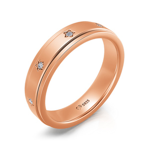Anillo Giratorio Jeulia Charming Starlight de Plata de Ley para Mujer con Circonita Corte Princesa - Product Image 2