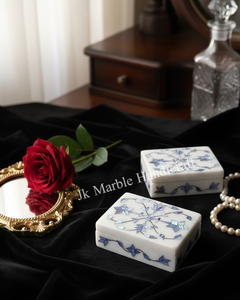 Caja de Incrustaciones de Mármol Natural, Pieza Hecha a Mano, Venta al por Mayor, Mejor Precio Disponible Aquí, Buena Calidad - Product Image 3