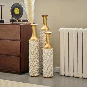 Handmade Coastal Eco-Friendly Iron Tabletop Flower <b>Vase</b> for Christmas by Zahid Exports Model ZE-3513K - Product Image 5