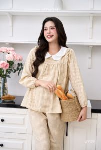 Conjunto de Ropa Casual de Maternidad de Tela Suave y Resistente, Transpirable, No se Decolora, con Logotipo Personalizado al por Mayor B709 - Product Image 4