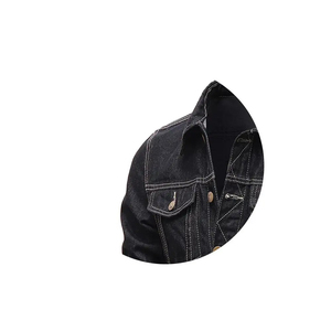 Veste en jean vintage pour hommes manteau en jean classique vêtements d'extérieur décontractés tissu en coton durable déchiré conception de lavage OEM fournisseur personnalisé - Product Image 4