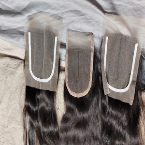 Cierre de encaje transparente Color natural Extensiones de cabello Remy DEL SUR DE LA India Cabello con punta en I con textura natural - Product Image 3