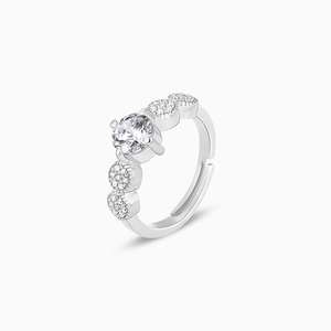 Anushka Sharma Inspiration Vintage Bague à la mode Placage 18K Taille ajustable Incrustation en cuivre et alliage - Product Image 4