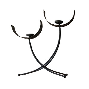 Support de bougie en forme de rouleau de luxe, support de bougie à un pilier pour la décoration de la maison, porte-bougie - Product Image 4