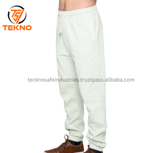 2025 100% coton pantalons de survêtement décontractés haute qualité Sport Style survêtement pantalon foncé personnalisé couleur unie motif décoration hommes OEM - Product Image 4