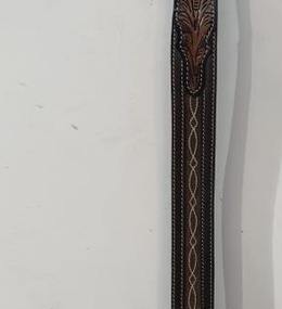 Ceinture en cuir unisexe de qualité supérieure, style western, motif floral, boucles SS, équipement de motard durable, vente chaude - Product Image 2