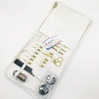 Kit d'outils d'extension de cheveux en acier inoxydable couleur or Plasma, pince à cheveux avec rasoir, boucle, ciseaux, Clips, perles, vente en gros