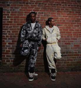 Custom All Over Print Graphic Hoodie and Sweatpants Set French Terry <b>Men's</b> Sun Faded Wash Vintage High Quality <b>Crop</b> <b>Top</b> Suits - Product Image 4