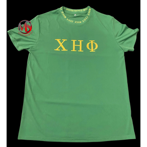 Vente chaude Chi Eta Phi O-Neck Tricoté Broderie Lettres Manches Courtes 100% Coton Jersey Plus La Taille Sororité T-shirts - Product Image 2