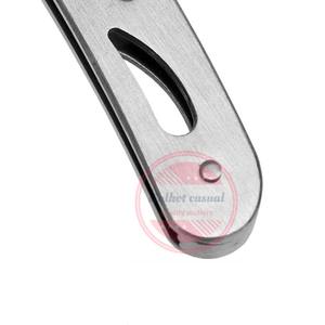 Rasoirs pliants de barbier à bord droit en acier inoxydable Rasoir de salon de coiffure - Product Image 4