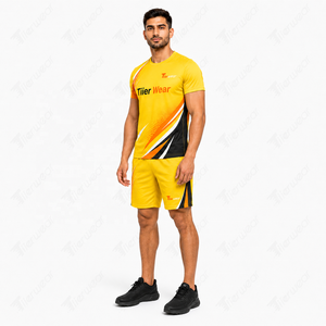 Uniforme de Tenis Unisex para Equipo de Academia, Transpirable, Duradero, Sublimado, Camiseta Deportiva de Poliéster de Manga Corta - Product Image 2