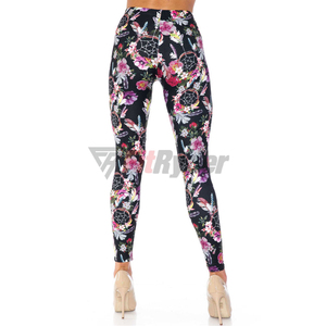 Wholesale High Waist Ladies Workout Sublimation <b>Leggings</b> New Mix Fitness <b>Leggings</b> Women Gym OEM Customizable Cheap Price - Product Image 2