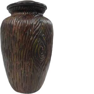 MS INC Metal With Flower Leaf Design Art Work Funeral <b>Urn</b> Cremation <b>Urn</b> for Human Ashes Adult Men Women Ashes <b>Urn</b> <b>Large</b> - Product Image 3