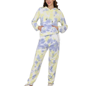 Conjuntos de Dos Piezas para Mujer con Lavado Ácido, Diseño Personalizado, Chaqueta con Cremallera, Pantalones Anchos, Patrón Sólido, Ropa de Punto, Chándal - Product Image 4