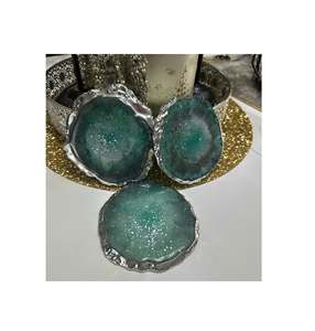 Posavasos de resina epoxi único, diseño y bandeja, posavasos de resina epoxi para café, té, bebida, producto a la venta - Product Image 2