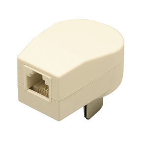 Adaptateur de prise danoise vers téléphone RJ11, blanc, acier et ABS, certifié ROHS, accessoire électronique modèle DM02, interconnexion - Product Image 2