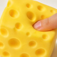 Jouet Squishy en forme de cube de fromage jaune, doux, à remontée lente, anti-stress, jouet sensoriel