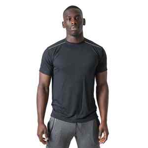 Camiseta Deportiva de Compresión para Hombre, Personalizada, de Poliéster y Elastano, Ligera, Ajustada, con Mangas Raglán, para Entrenamiento, Gimnasio y Running - Product Image 1