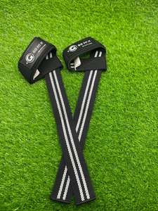 Sangle de levage en forme de 8 pour la musculation et le crossfit - Sangles légères en néoprène élastiques réglables antidérapantes - Product Image 2