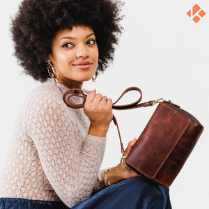 Women's Vintage Style Top Grain Soft Leather <b>Cross</b> <b>Body</b> Handbag <b>Large</b> Shopping <b>Bag</b> with Zipper Closure New Fashion - Product Image 6