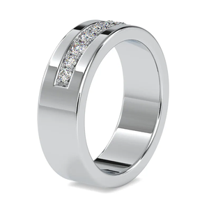 Anillo de racimo de diamantes de corte redondo cultivado en laboratorio de 10K para hombre de lujo, pieza de joyería Premium para bodas, brillo IGI certificado para él - Product Image 4