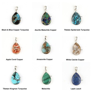 2025 Exclusive Design Women Jewelry Manufacture Tibetan Kingman Turquoise Handmade 925 Sterling Silver Pendant Silver Charms - Product Image 2