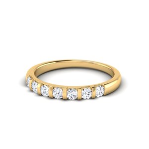 Custom 925 Sterling Silver Men's Engagement Wedding <b>Rings</b> IGI Certified Classic Channel Setting Gold Pave Lab Grown Brilliant - Product Image 3