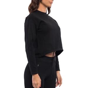 2025 New Fashion Hot Sale Lounge Wear Long <b>Sleeve</b> Tee Basic Casual <b>Jumper</b> Plain Sweatshirt For Women Hoodies & Sweatshirts - Product Image 3