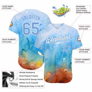 Uniformes de Béisbol de Alta Calidad con Estampado Digital, Cierre de Botones, Secado Rápido, Protección UV, Absorción de Humedad y Transpirables para Equipos Adultos - Product Image 4