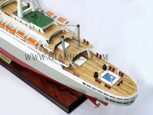 Gia Nhien Fabricant Design Personnalisé Bas quantité minimale de commande SS ROTTERDAM MODÈLE DE BATEAU EN BOIS MODÈLE DE BATEAU EN BOIS DE HAUTE QUALITÉ Fait à la main - Product Image 2