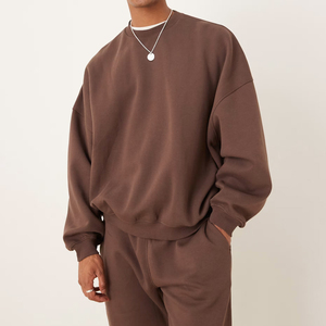 Trendy Men Soft Touch Fleece Tracksuit Set Comfortable Fit Relaxed Style <b>Long</b> Sleeve Top And <b>Matching</b> Pants For Casual Wear 2026 - Product Image 2