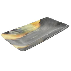 Ustensiles de cuisine de plateau de service en corne de buffle bio et élégant avec logo personnalisé pour les occasions de pépinière - Product Image 3