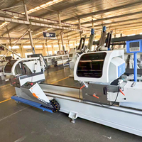 Scie à double tête LJZ2S-500X4200 pour profilés de portes, fenêtres et murs-rideaux en aluminium