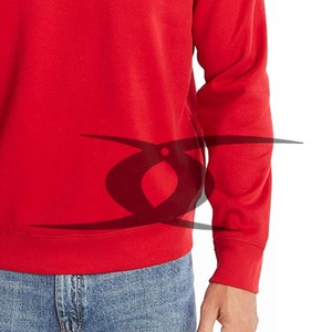 Gran oferta, sudadera térmica de lana de algodón con logotipo personalizado para hombre, sudaderas con capucha con estampado de tela de cuello redondo de invierno de algodón 100% - Product Image 6