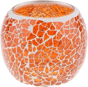 Elegant HF <b>Crafts</b> Mosaic Candle Holder <b>Crystal</b>-Clear Glass Pieces for Home Decor for Christmas and Valentine's Day - Product Image 5